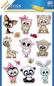 Mobile Preview: Big Glitter Sticker Animal Babies 13 Stickers